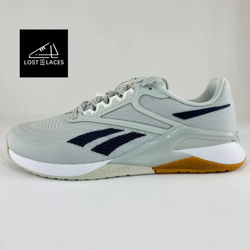 Reebok Nano X2 Pure Grey Gum Navy (Women's Sizes) New Training Shoes GX9919